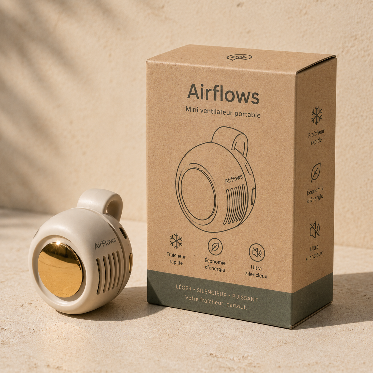 AirFlows™ Ventilateur Clipsable